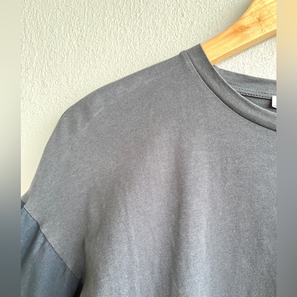 ZARA | Blue Bubble Sleeve Top - Picture 2 of 16